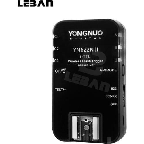 Yongnuo YN-622N II Single Transceiver YN 622N Wireless TTL Flash Trigger For Nikon D70 D70S D80 D90 D200 D300 D300S D600 D800