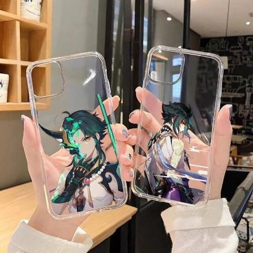 Genshin Impact xiao Phone Case For Samsung Galaxy Note 4 8 9 10 20 S8 S9 S10 S10E S20 Plus UITRA Ultra transparent painting