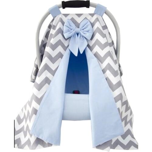 Jaju Baby Handmade, Zigzag Pattern Blue Stroller Cover and Sheet, Stroller Cover, Stroller, Stroller Sheet