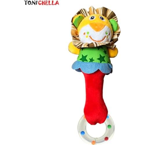 Infant Pacifier Baby Animal Chupeta Rattle Ring Bell Toddler Gifts Children Nipple Training Toys Kids Teat Teether T0560