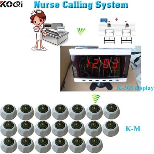 Electronic nurse calling system of display K-303 and bell buzzer K-M 20 units for quick service