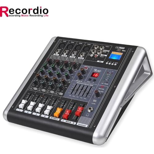 GAX-ML4 Professional 4-Channel Audio Mixer Powerful 16 DPS Effect Blueteeth DJ Audio Mixer With USB Switch For Karaoke Stage KTV