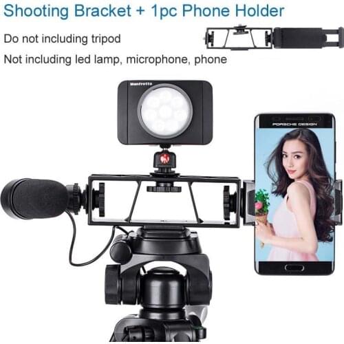 Ightpro Photo Shooting Phone Selfie Camera Tripod Bracket with Phone Clip Holder for iphone Facebook Youtube