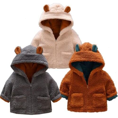 2020 High-end childrens Jacket For Baby Boys Clothes Autumn Winter Jacket Infant Baby Warm Wool Outerwear Coat Newborn clothing