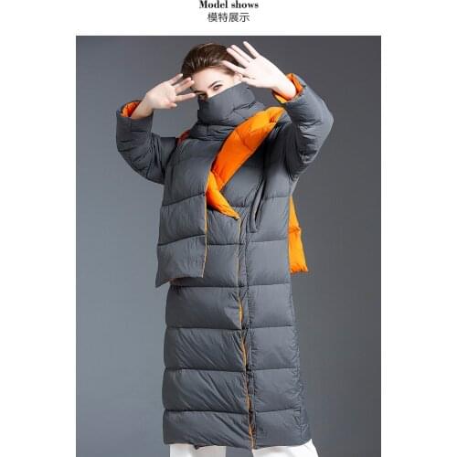 Winter jacket women 2020 jackets and coats medium lenth thick winter white duck down jacket outwear parka For women winter