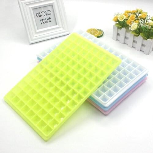 96 Grids Food Grade Ice Tray Fruit Ice Cube Maker DIY Creative Small Ice Cube Mold Square Shape Kitchen Accessories