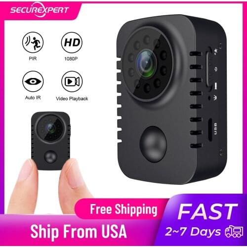 Mini camera Video Recorder 1080P DV Camera Home Security Camera PIR Motion Detective Night Vision IP Cameras Support 128G Card