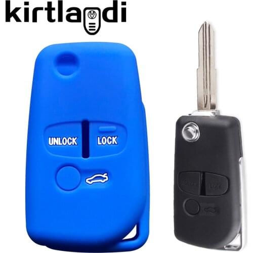3 Button Modified Remote Key Cover Case Shell for Mitsubishi Outlander XL Lancer ASH Grandis Dakar Holder Auto Accessories Cap