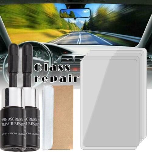 1 Set Car Windshield Glass Repair Kit Automobile Glass Repair Repair Resin Scratch Kit Tools Window Crack Agent Crack Fix C Z1Z6