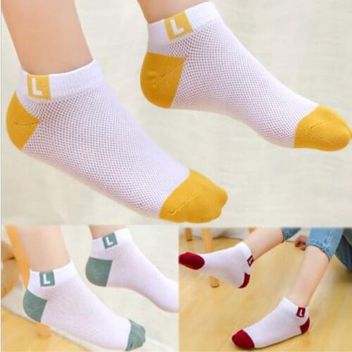 Socks Ankle New Mesh Cotton Kids Children Boy Girl No-show (1-9-year-old) Suitable new fashion cotton socks