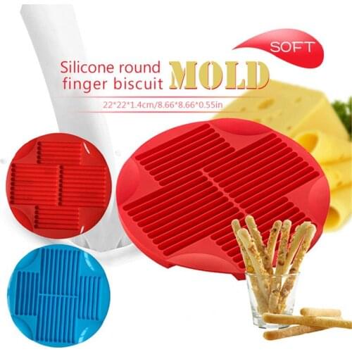 New Cookie Mold Silicone Chocolate Strip Finger Biscuit Strip Lollipop Mould DIY Baking Supplies Kitchen Accessories Baking Mold