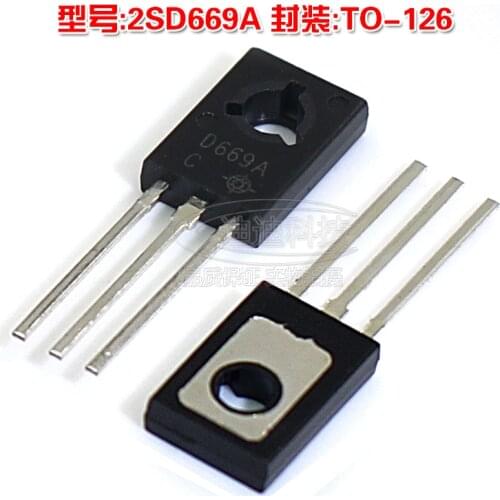 New 2SD669A TO-126 NPN Power Transistor D669A TO126 on the tube 2SB649A