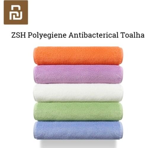 Original Youpin ZSH Young Series Towel Polyegiene Antibacterical 100% Cotton Highly Absorbent Towel Bath Face Hand Towel 5Colors
