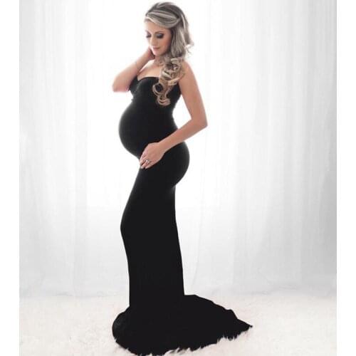 Maternity Dresses For Photo Shoot Shouderless Long Dresses Pregnancy Dress Photography Maternity Photography Props