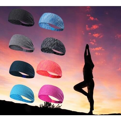 Yoga Sport Sweat Headband Absorbent Cycling Yoga Equipment Sweatband For Men Women Hair Bands Head Sweat Bands Sports Wholesale