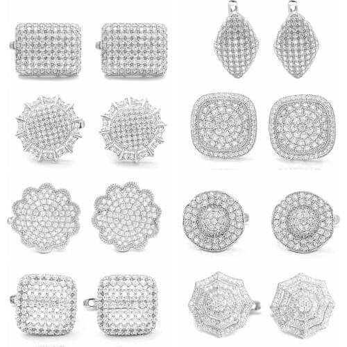 High Quality Wedding Hoop Earrings Plt Elegant Fashion Jewelry Fine Earrings Oorbellen