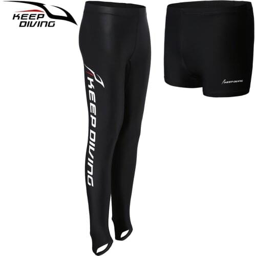 KEEP DIVING Mens Womens Shorts Anti-UV Lycra Swimming Pants Beach Pants Bodybuilding High Elastics Comfortable Fit