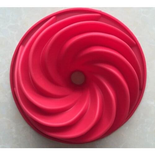 Siilica gel cake mold large baking pan Large swirl vortex pan high temperature resistance kitchen tools