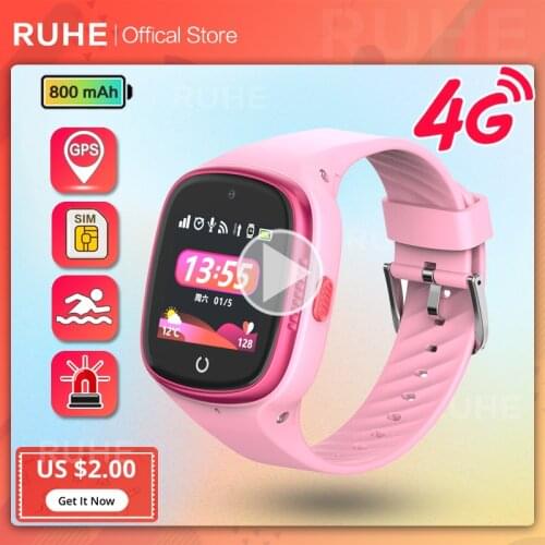 Smart Watch Kids GPS Tracking LT06 IP67 Waterproof Smartwatch Android Security Fence SOS Call Smart Watch With Camera For Baby