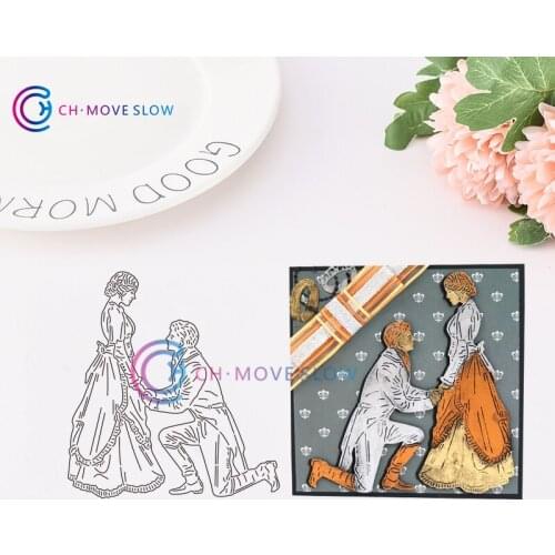 CH Lord & Lady Stencil Metal Cutting Dies For Scrapbooking Practice Hands-on DIY Album Card Craft Decorative Dies