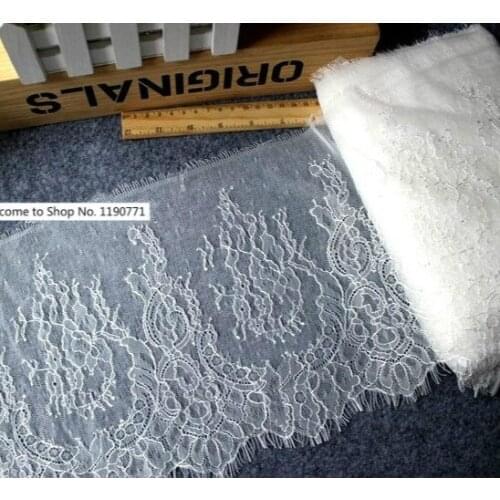 High Quality Single-sided Eyelash Lace 18CM Handmade Diy Clothing Accessories Curtain Dress Stitching