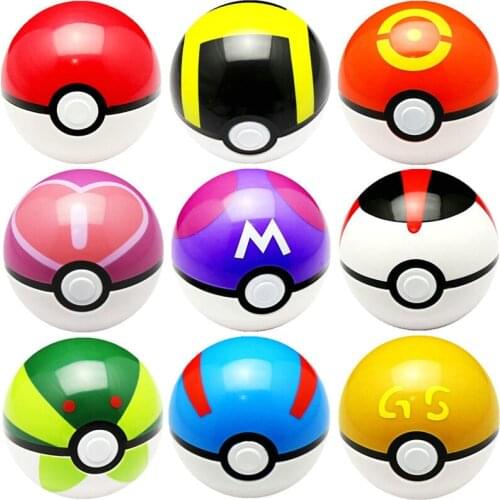 High quality Multicolor 7CM Pet Elf Ball Pokemones Pokeballs with 2-3cm figures Toys Can Dream Bedroom furnishings For Kids