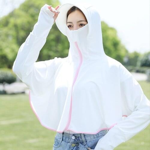 Women Outerwear Casual Fashion White Women Biker Outerwear Summer Korean Style Outdoor Sports Sunscreen Outerwear Clothing Thin