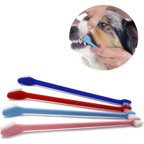 Dog Toothbrush Cat Pet Dental Grooming Washing Tooth Brush Pet Tooth Cleaning Tools dog toothbrush stick pet supplies