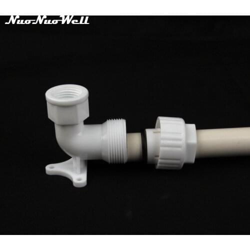 1pc NuoNuoWell 1/2" Female Thread to 20mm Tube Elbow Quick Connector PVC Water Pipe Fittings Plumbing Tools Irrigation Adapter