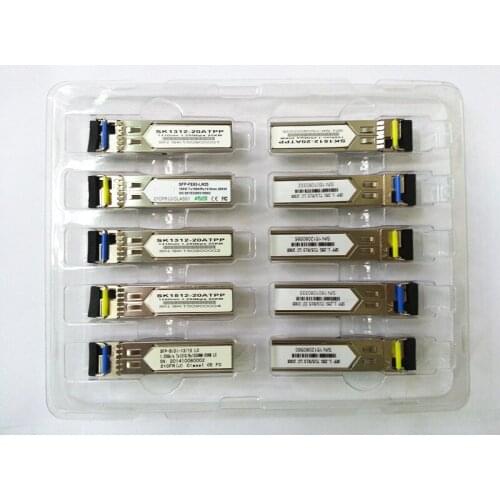 10 km WDM BiDi SFP 1G DDM "LC" GLC-BX-D GLC-BX-U 1310/1550 transceiver -10pc 5+5