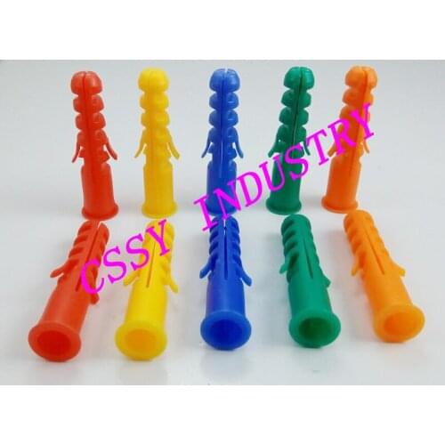100pcs/lot expand nail 10mm plastic plug anchor PE material