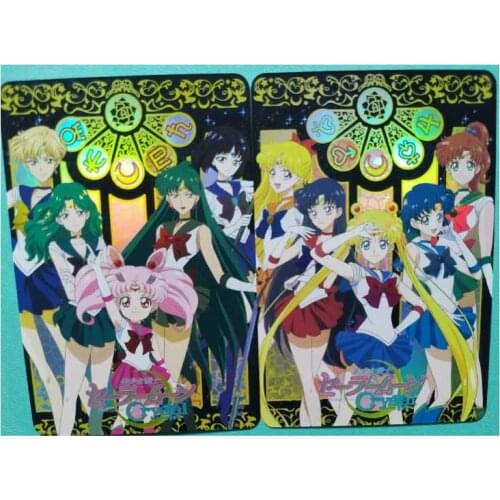 2pcs/set Sailor Moon Toys Hobbies Hobby Collectibles Game Collection Anime Cards