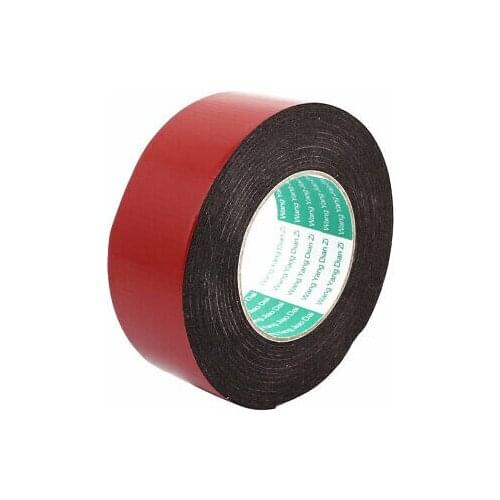 50mm x 2mm Car Self Adhesive Shock Resistant Foam Tape Red 10 Meters Length