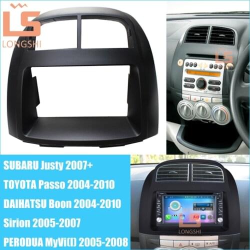 Car refitting DVD frame,panel,Fascia,Radio Frame,Audio frame for subaru Justy,Toyota passo,Daihatsu Boon,Sirion,Perodua Myvi