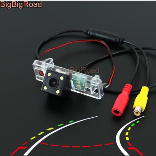 BigBigRoad Car Intelligent Dynamic Trajectory Tracks Rear View Camera For Citroen C6 4D Sedan 2005-2012 C-Triomphe C-Quatre
