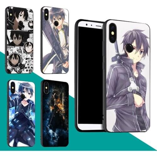 Kirito Sword Art Online Case For Xiaomi Redmi Note 9 7 8 Pro 9S 8T 9A 9C Mi Note 10 Lite A3 For POCO X3 F2 Pro
