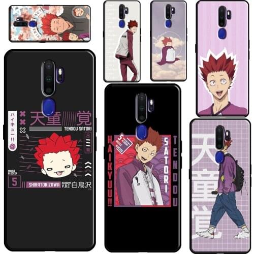 Tendo Satori Haikyuu Anime Case For OPPO A15 A83 A91 A93 A52 A72 A31 A53 A5 A9 2020 A1K A3S A5S F5 F7 Find X2 X3 Pro