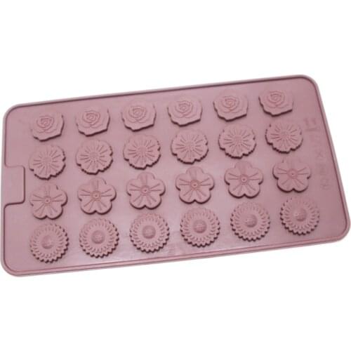 Floral Shape Silicone Chocolate Cake Mould Cake Tools Cookie Cutter Fondant Cake Decorating Tools