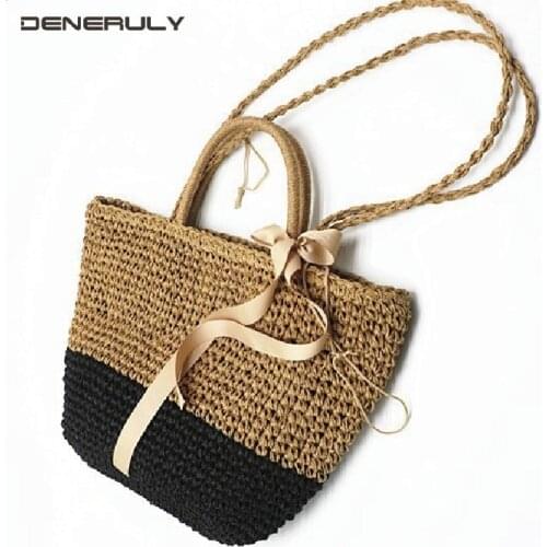 Женские плетенные сумки DENERULY China At AliExpress