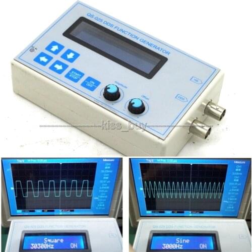 DDS Function Signal Generator Square Sawtooth Triangle Wave 1HZ-65534Hz.frequency + case touch button