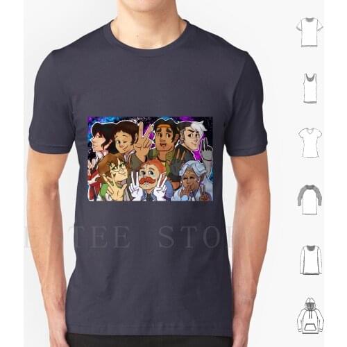 V For Voltron T Shirt Cotton Men DIY Print V Voltron Keith Kogane Yorak Pidge Katie Holt Lance Mcclain Coran Hunk Garrett Alura