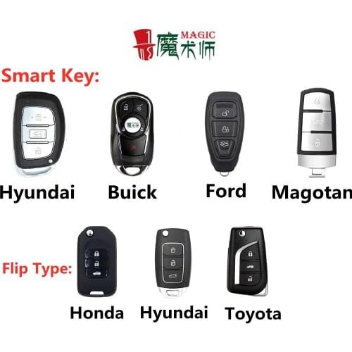 JMD Magic Remote forBuick/Ford/Hyundai/Magotan/Honda Folding Style Multifunction Remote JMD 4 in 1 Garage Door Car Key Control