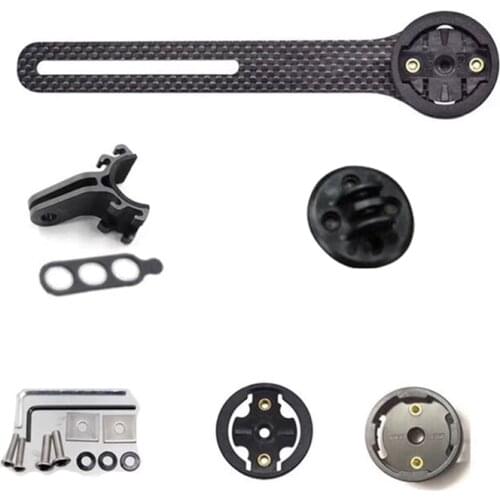 Carbon Fiber Bike Computer Mount Bicycle Road Bike Cycling Computer meter Mount Holder for Garmin Mount