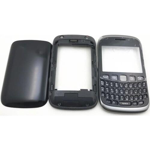 New Full Housing For BlackBerry Curve 9320 Front Frame Middle Frame With Keypad Side Buttons Replacement