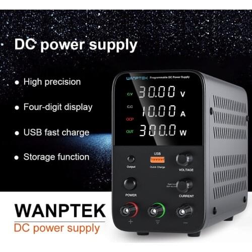 NEW USB Adjustable DC Laboratory 30V 10A Lab Power Supply Adjustable 160V 2A Voltage Regulator Stabilizer Switching Power Supply