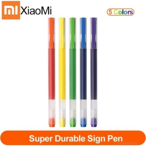 Original xiaomi Pen Mijia Color Ink Super Durable Sign Pen MI Pens 0.5mm Signing Pens Smooth Switzerland Refill Mikuni Japan Ink
