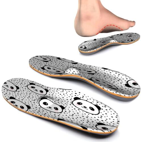 Panda Flat Foot EVA-orthotic Insoles High Arch Support Slippers Women Memory Foam Running Athletic Shoe Insoles 3CM Height
