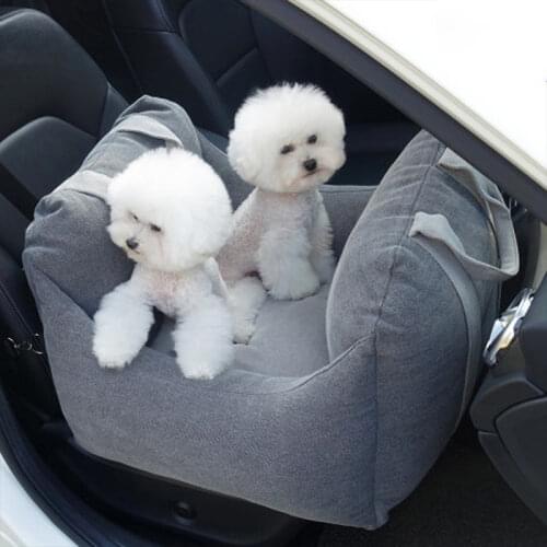 Pet Car Kennel Kennel Removable and Washable Dog Pad Portable Car Seat Pet Supplies Dogs Accessories Beds for Small