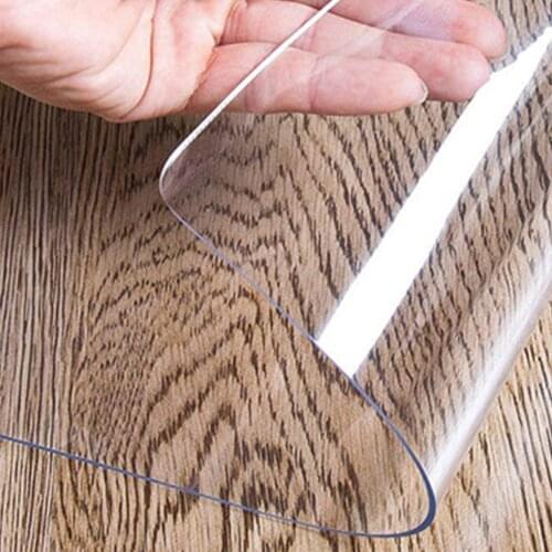 PVC Transparent Table Mat, Round Edge Non-slip Soft Glass Cloth, 90 X 40 Cm, Can Be Wiped Clean, Suitable For Home And Office