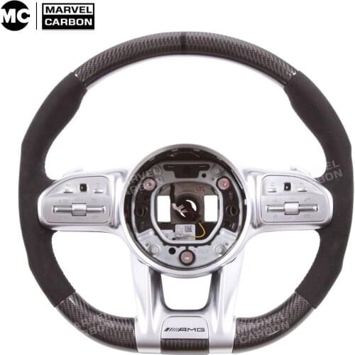 CARBON FIBER STEERING WHEEL 100% REAL CARBON COMPATIBLE WITH Benz AMG